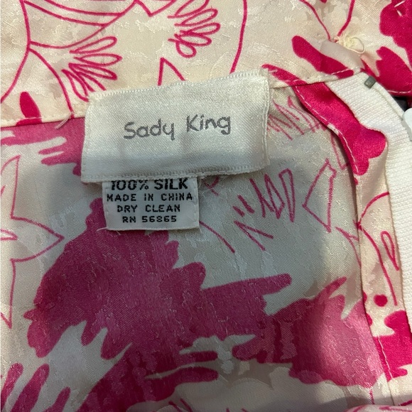 Sady king pink and white silk skirt measurements in pictures - Picture 4 of 6